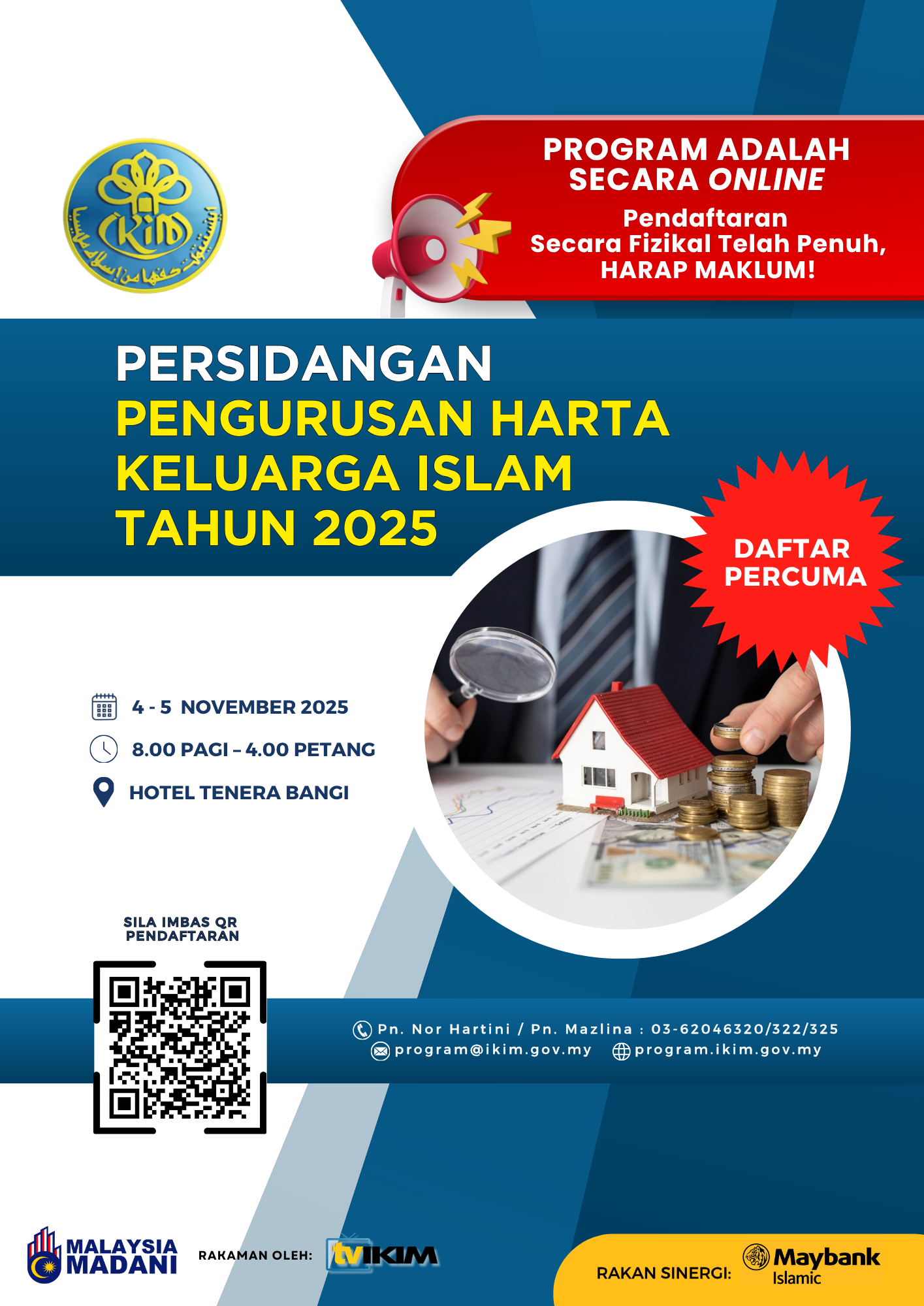 PERSIDANGAN PENGURUSAN HARTA KELUARGA ISLAM 2025 (SECARA ATAS TALIAN)