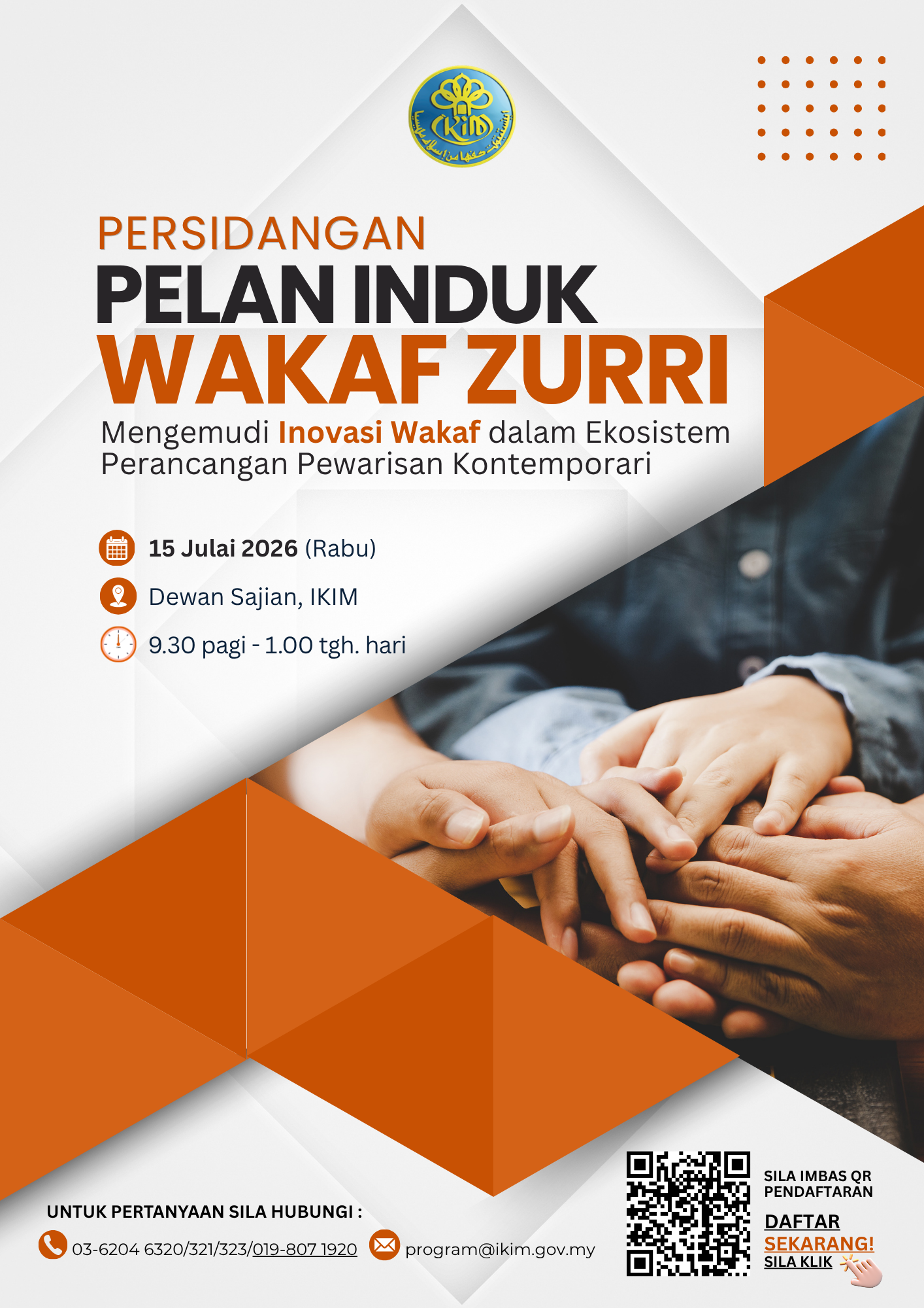 PERSIDANGAN 'PELAN INDUK WAKAF ZURRI: INOVASI WAKAF DALAM EKOSISTEM PERANCANGAN PEWARISAN KONTEMPORARI